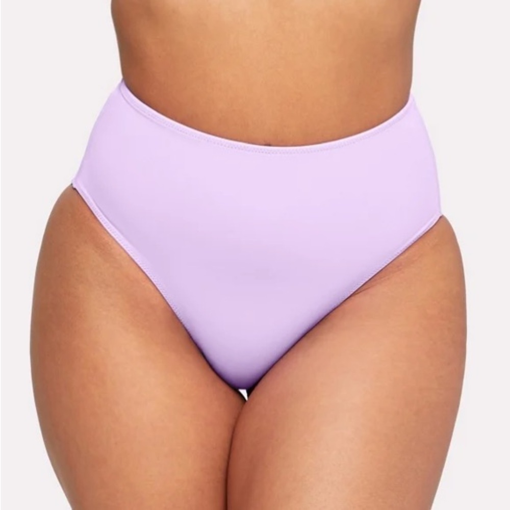 YITTY Shaping Swim Full Coverage Bikini Bottoms Light Purple Lilac NWT 3X Plus